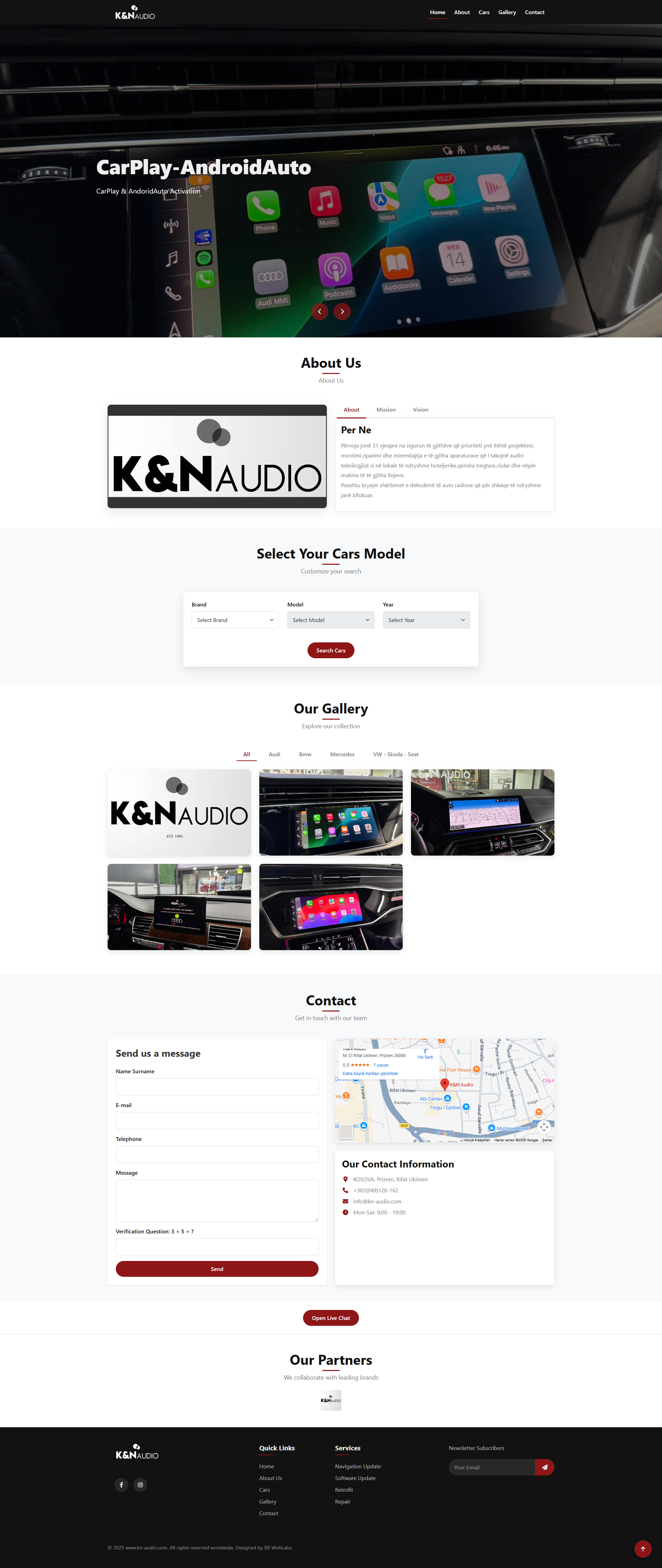 Corporate Website – Tablet